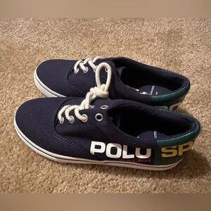 Polo by Ralph Lauren Kids Navy Canvas Sneakers